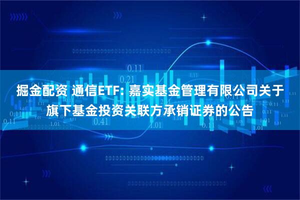 掘金配资 通信ETF: 嘉实基金管理有限公司关于旗下基金投资关联方承销证券的公告